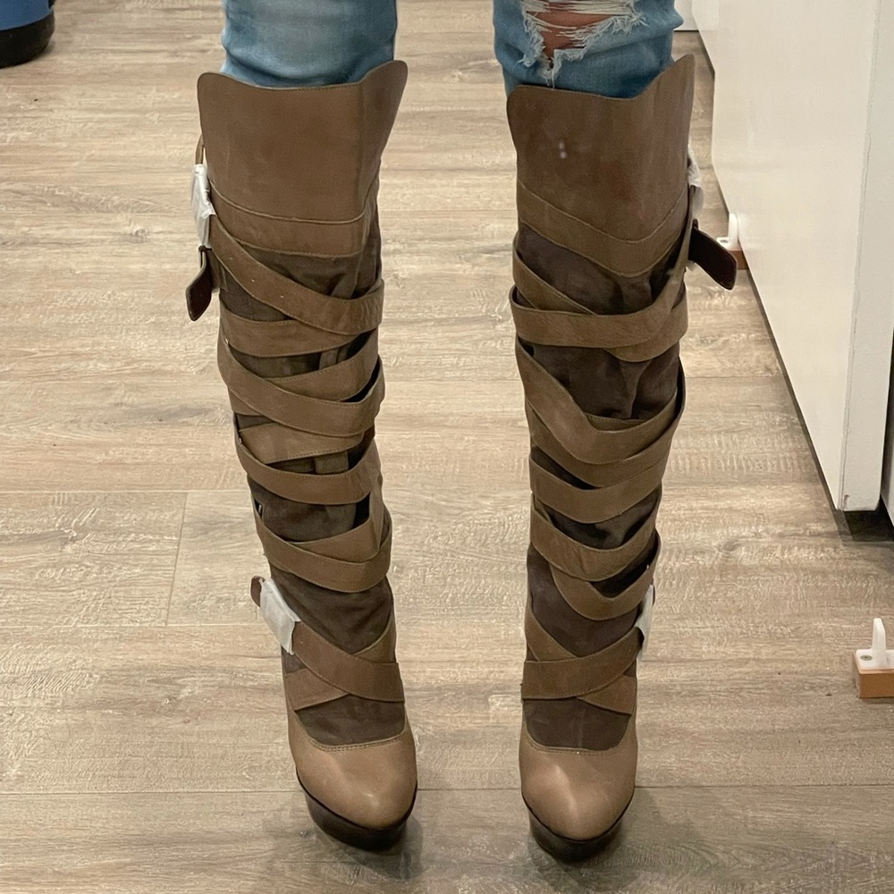 Dolce Vita strappy boots 6